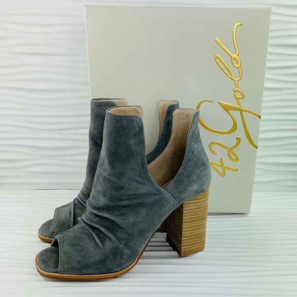 42 gold loyalty open toe bootie
